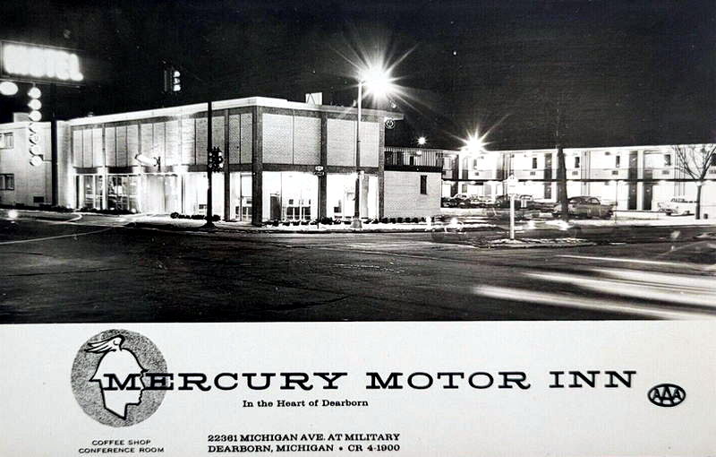 Mercury Motor Inn - Old Ad (newer photo)